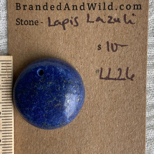 Lapis Lazuli Cabochon -Drilled- LL26