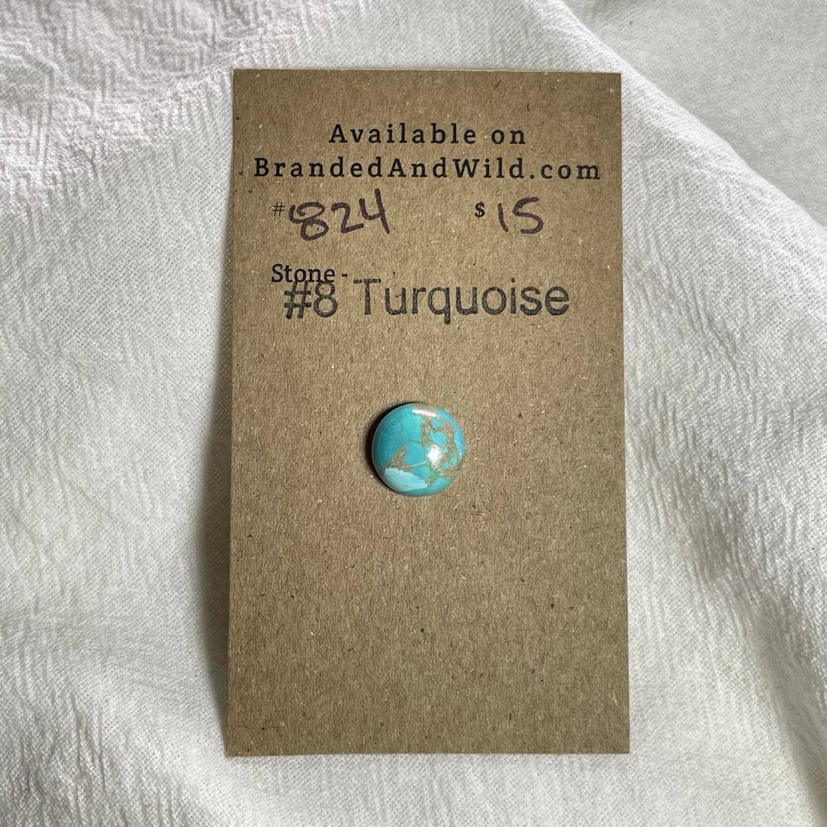 #8 Turquoise Cabochon - 824 22925AC1-6AF6-4350-B1B9-3447A303C2C8 Brandedandwild.com