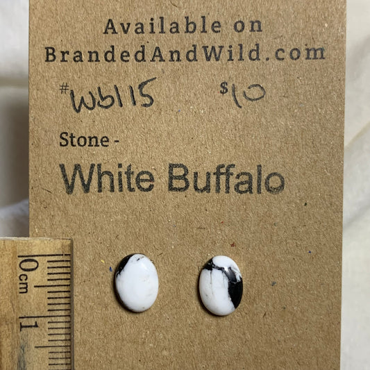 White Buffalo Cabochon - WB115 2294C390-3A50-4718-B14D-F6E5247397B5 Brandedandwild.com