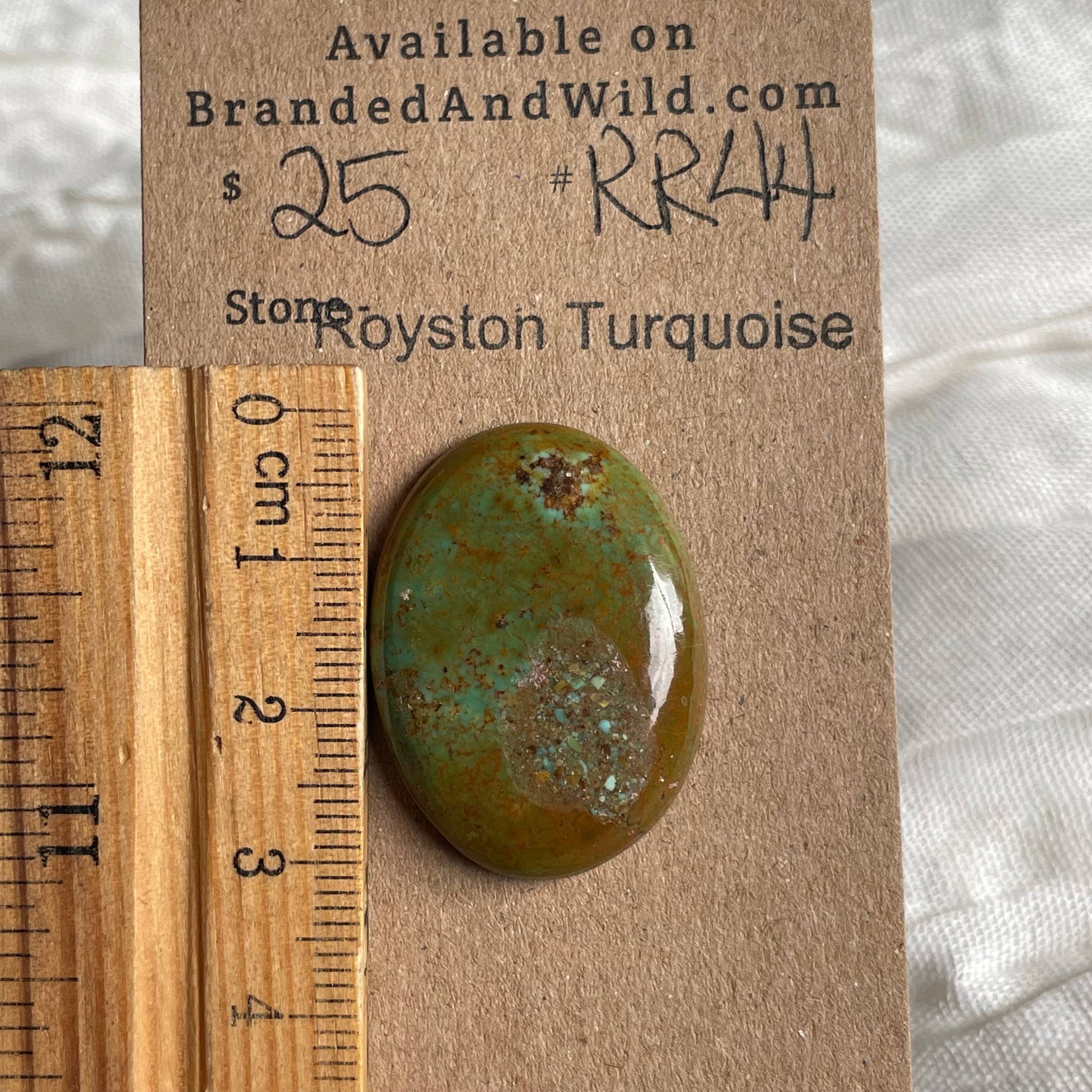 Royston Ribbon Turquoise Cabochon RR44 22AED59B-3F01-4879-9233-D5398428EDEC Brandedandwild.com