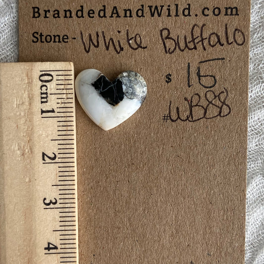 White Buffalo Cabochon - WB88