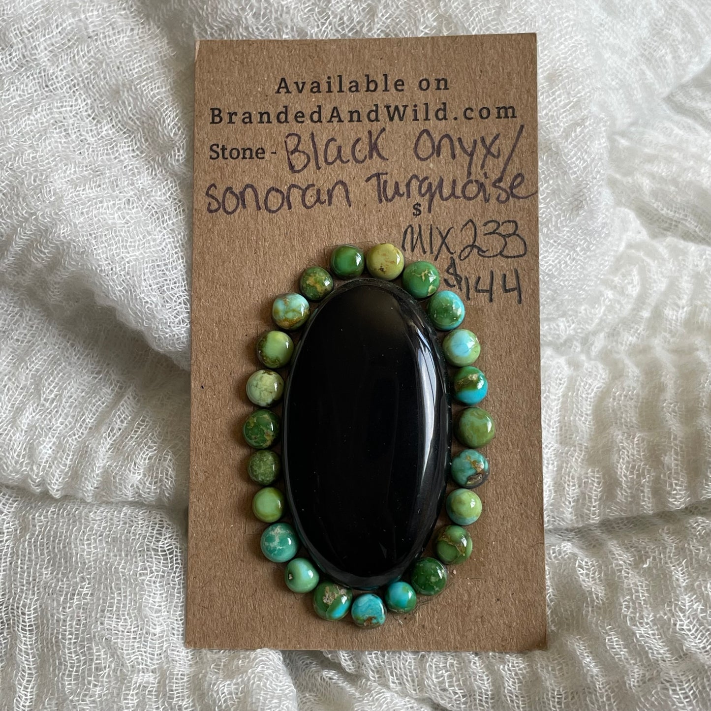 Sonoran / Black Onyx Cabochon - MIX233