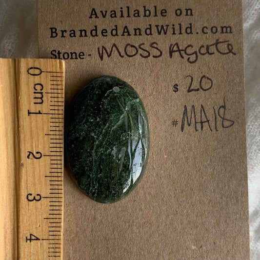 Moss Agate Cabochon - MA18