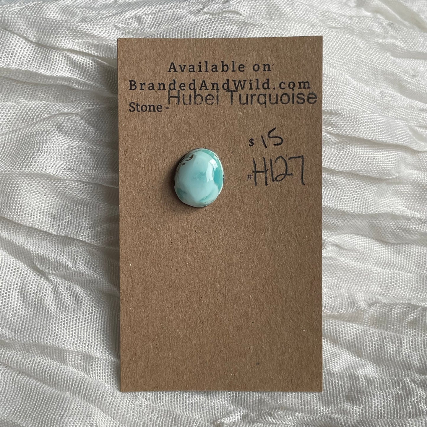 Hubei Turquoise Cabochon - H127 22EF22C5-086B-484C-8343-502371403A75 Brandedandwild.com