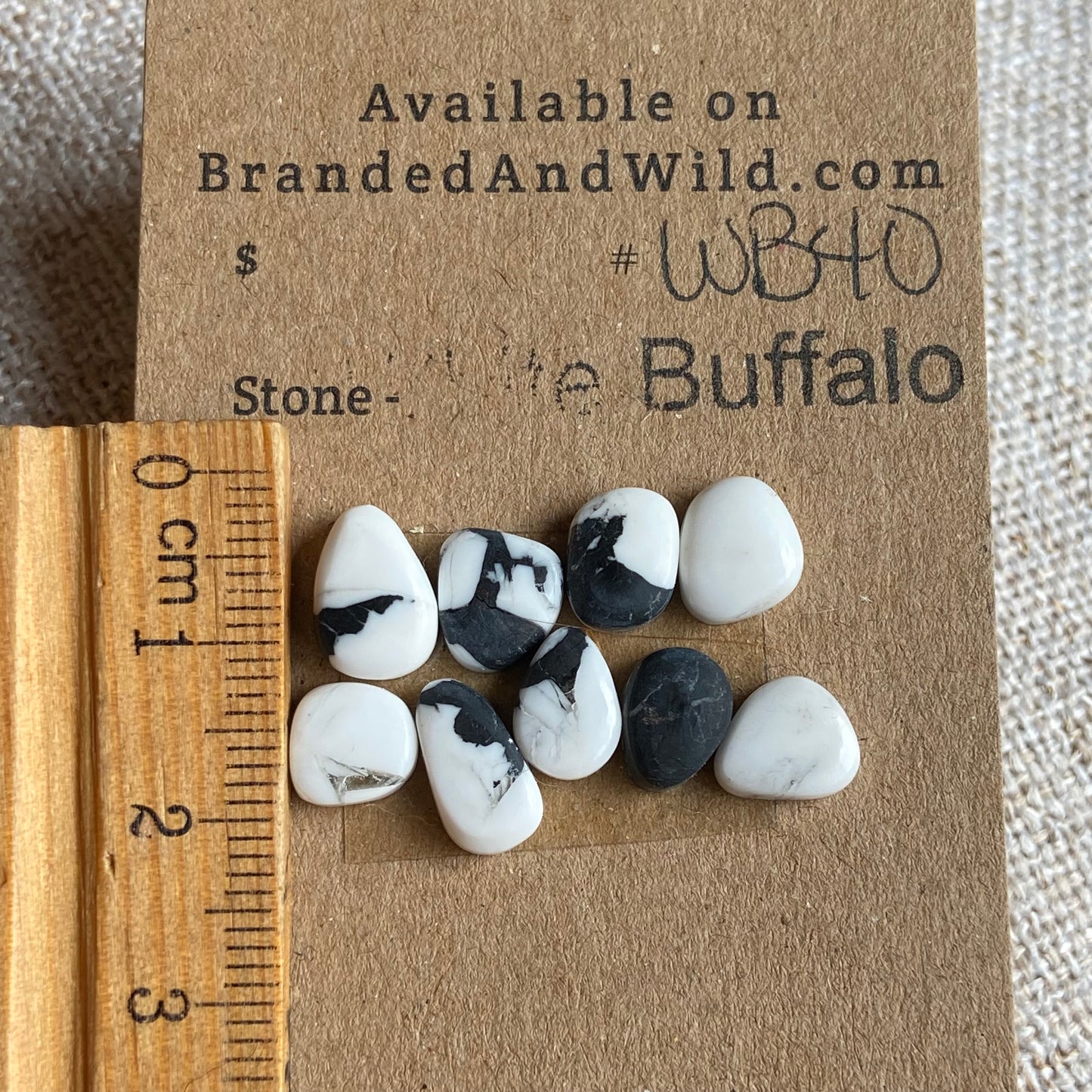 White Buffalo Cabochon - WB40 230B3C99-0975-4EF8-8DE6-CED378214615 Brandedandwild.com