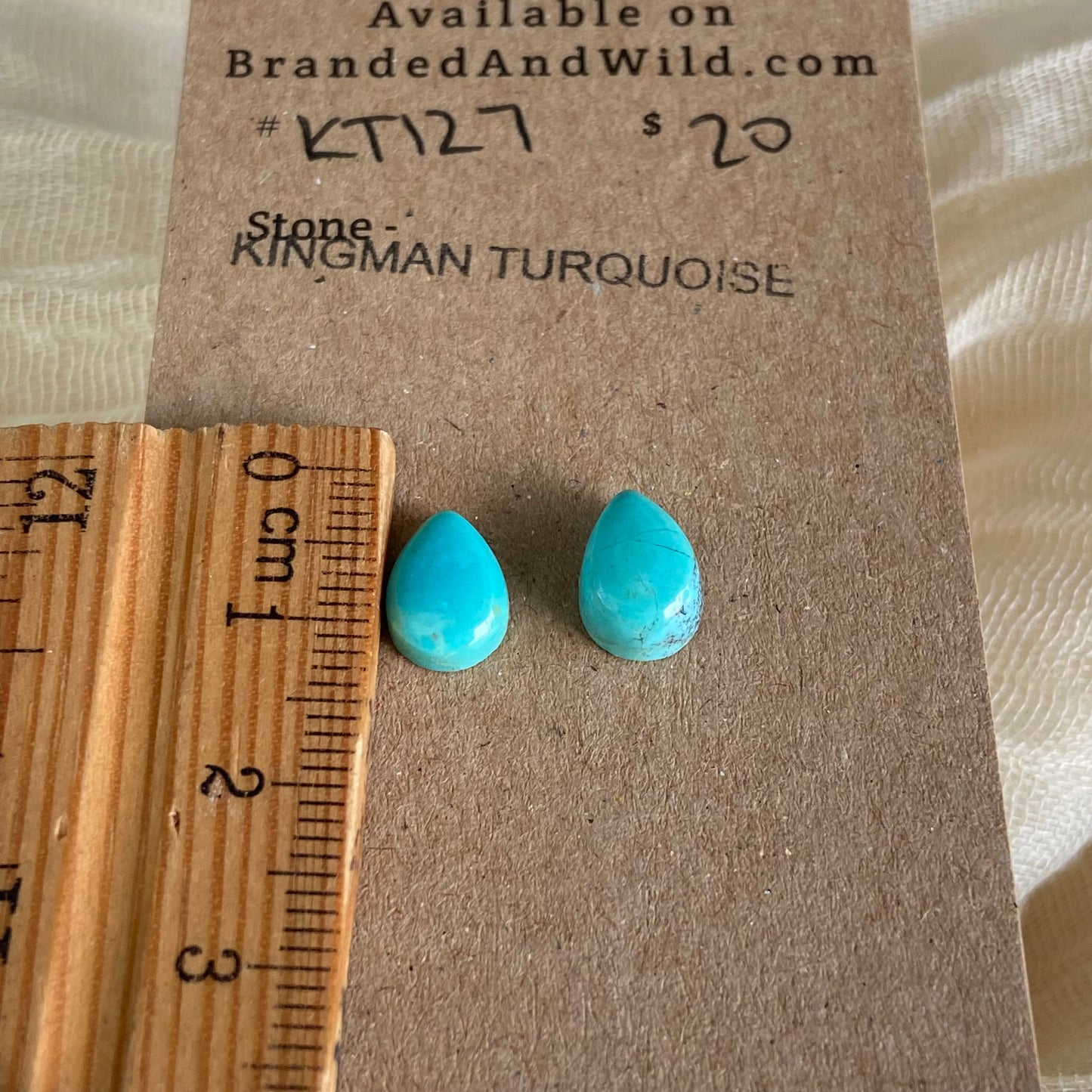 Kingman Turquoise Cabochon - KT127 232FD8CE-8262-4FE6-95C7-7A46F161787D Brandedandwild.com