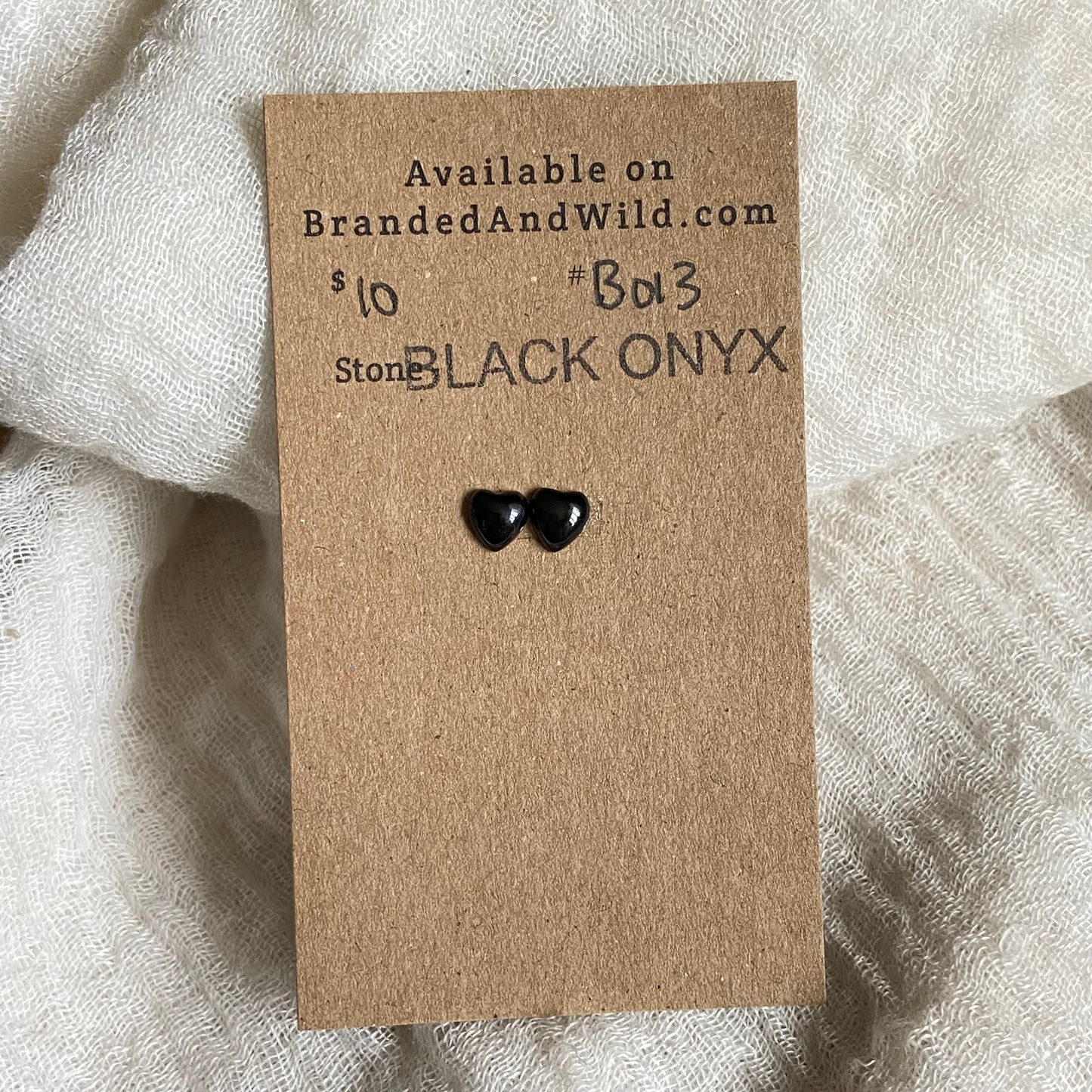 Black Onyx Cabochon - B013 233CBA5F-75B4-4915-AD76-6A97B50B149C Brandedandwild.com