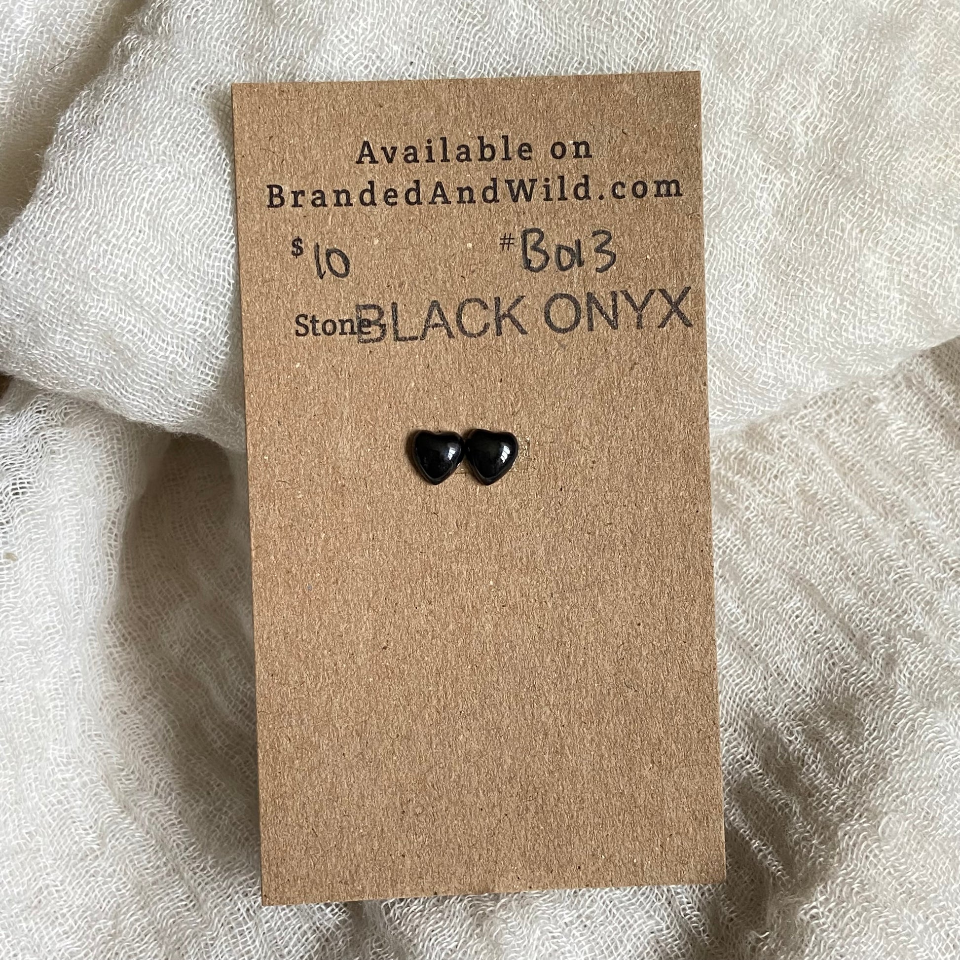 Black Onyx Cabochon - B013 233CBA5F-75B4-4915-AD76-6A97B50B149C Brandedandwild.com