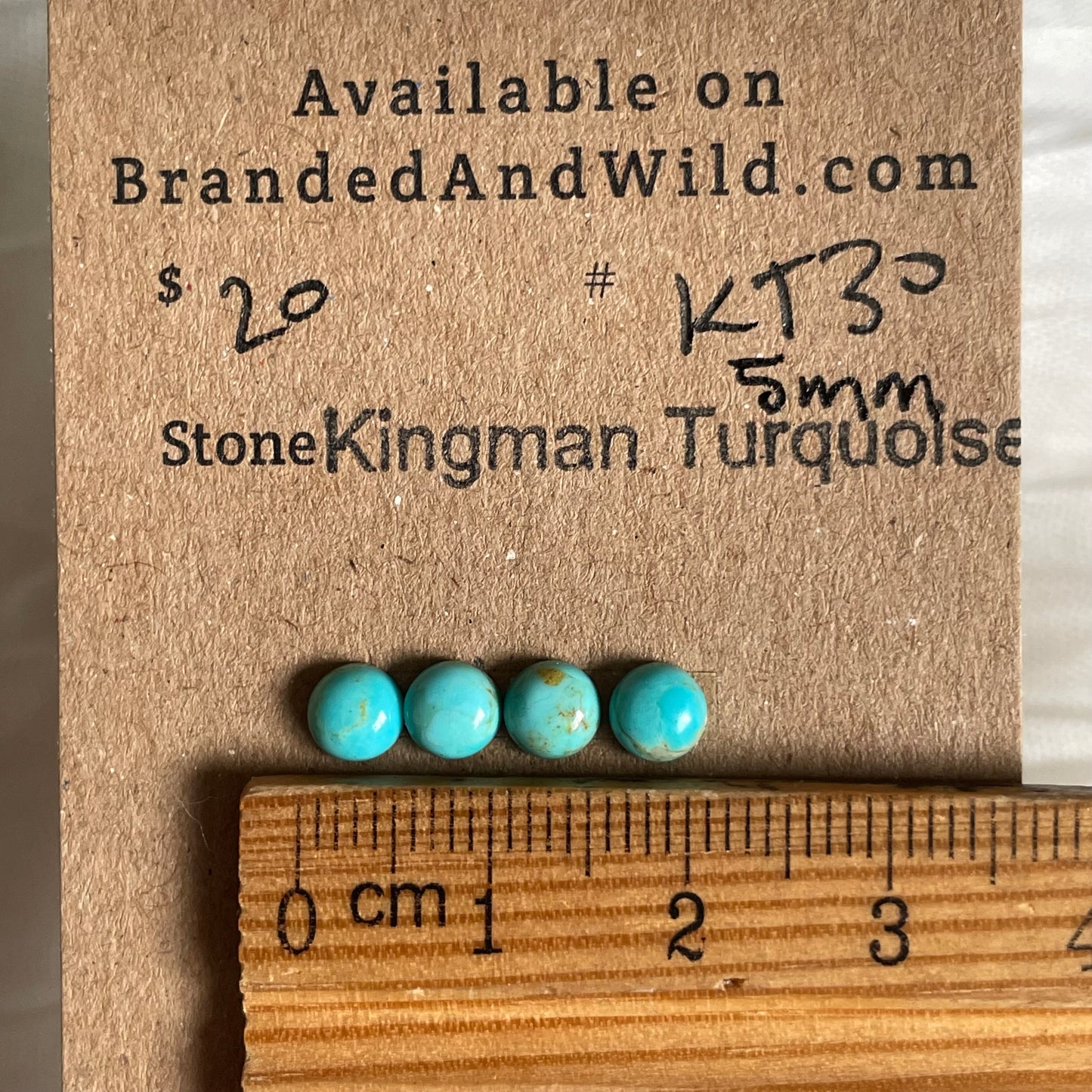 Kingman Turquoise Cabochon - KT30 235A7780-9264-41D5-8118-29E37F691370 Brandedandwild.com