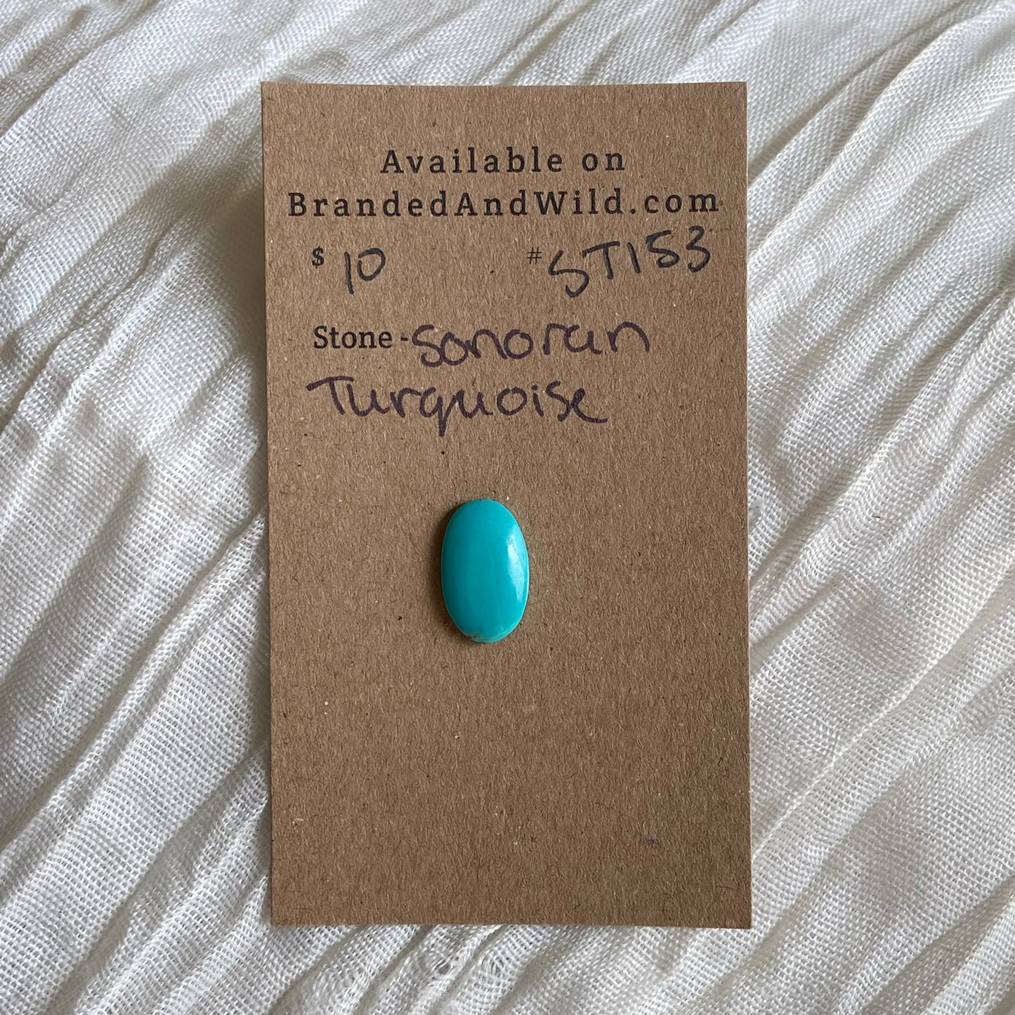 Sonoran Turquoise Cabochon - ST153 23C574E0-2AA7-499D-840E-1664F011CA4C Brandedandwild.com