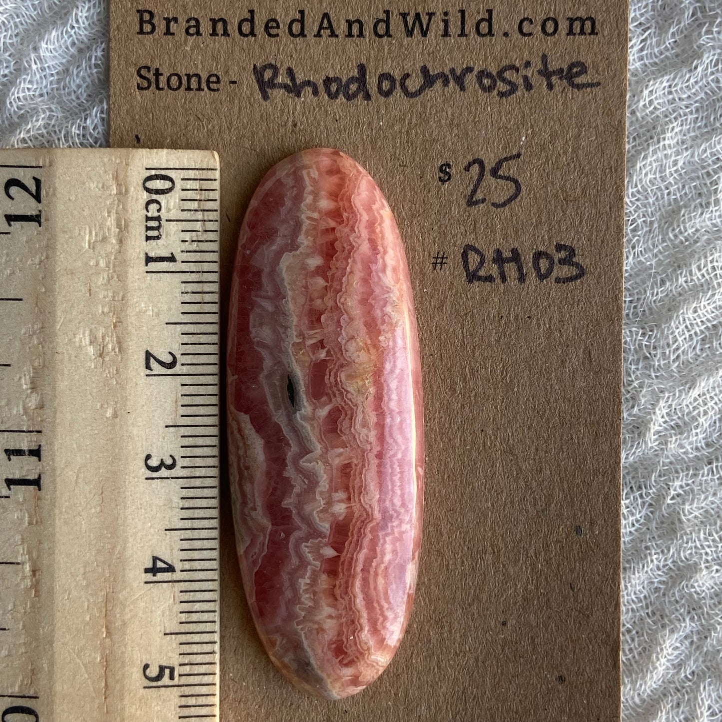 Rhodochrosite Cabochon - R03