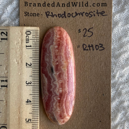 Rhodochrosite Cabochon - R03