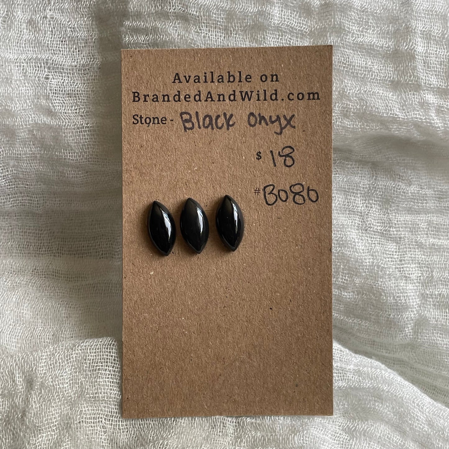 Black Onyx - Cabochon - B080