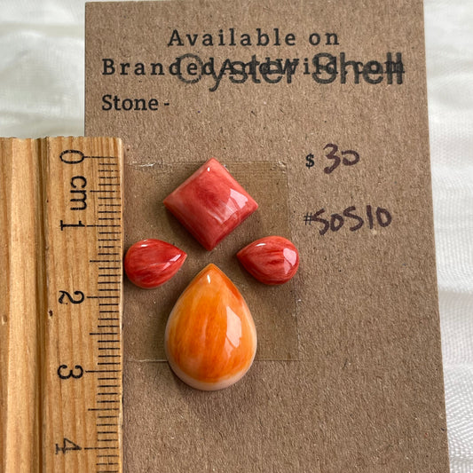 Oyster Shell Cabochon - S0S10 23DE3F47-5285-4787-A0AC-EEB419852887 Brandedandwild.com