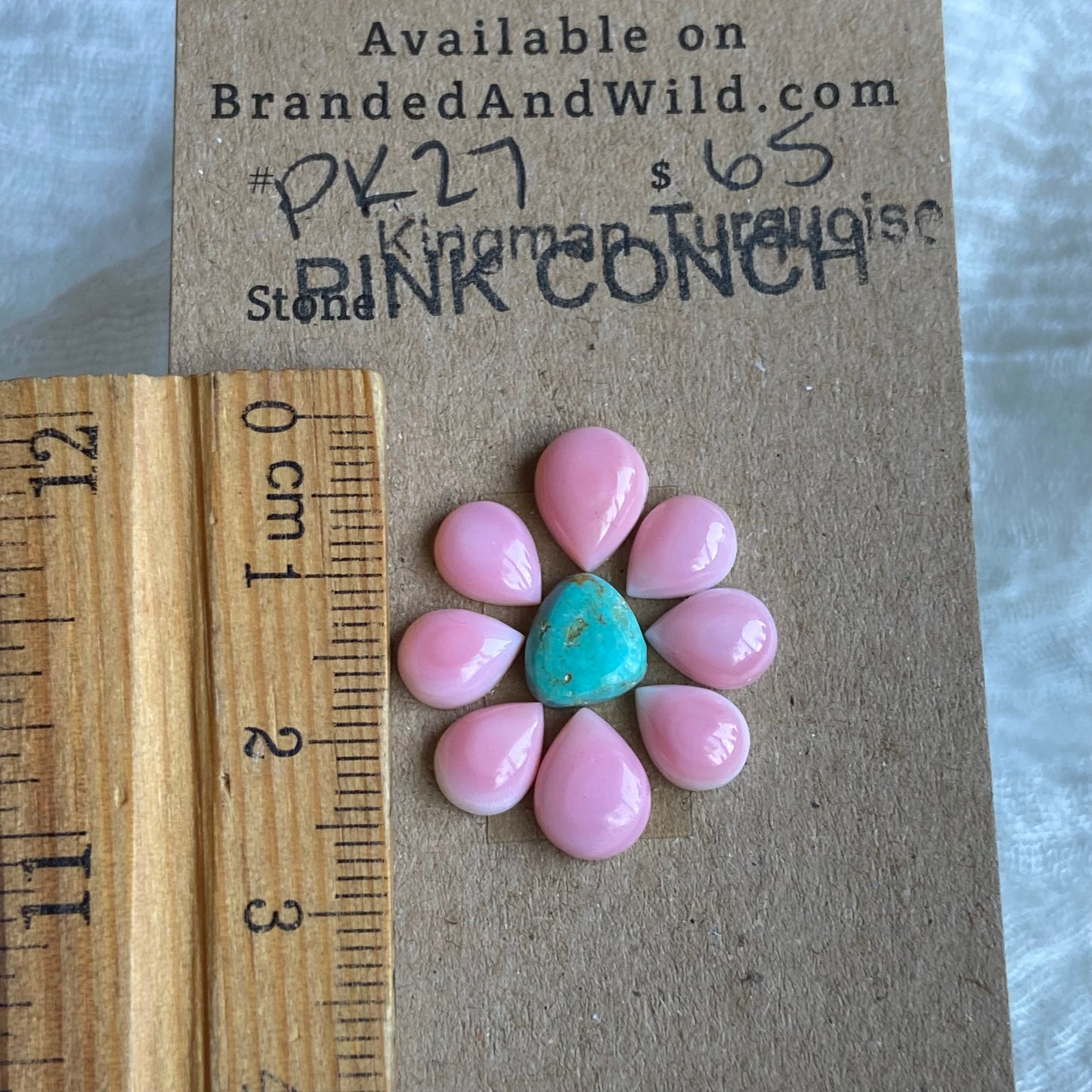 Pink Conch / Oyster Shell Cabochon - PK27