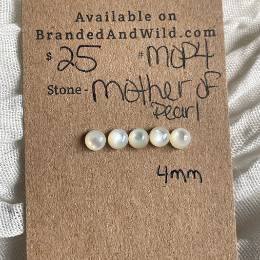 Mother of Pearl Cabochon - MOP4 24105ED2-5E62-4255-979D-F4D112D49B9C Brandedandwild.com