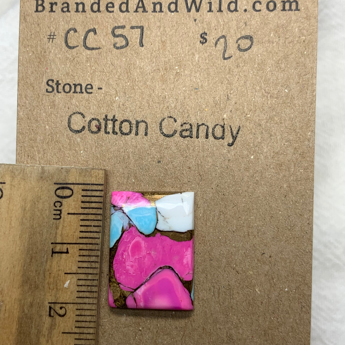 Cotton Candy Cabochon - CC57 241ED599-5186-4E45-BE54-183701DEAADE Brandedandwild.com