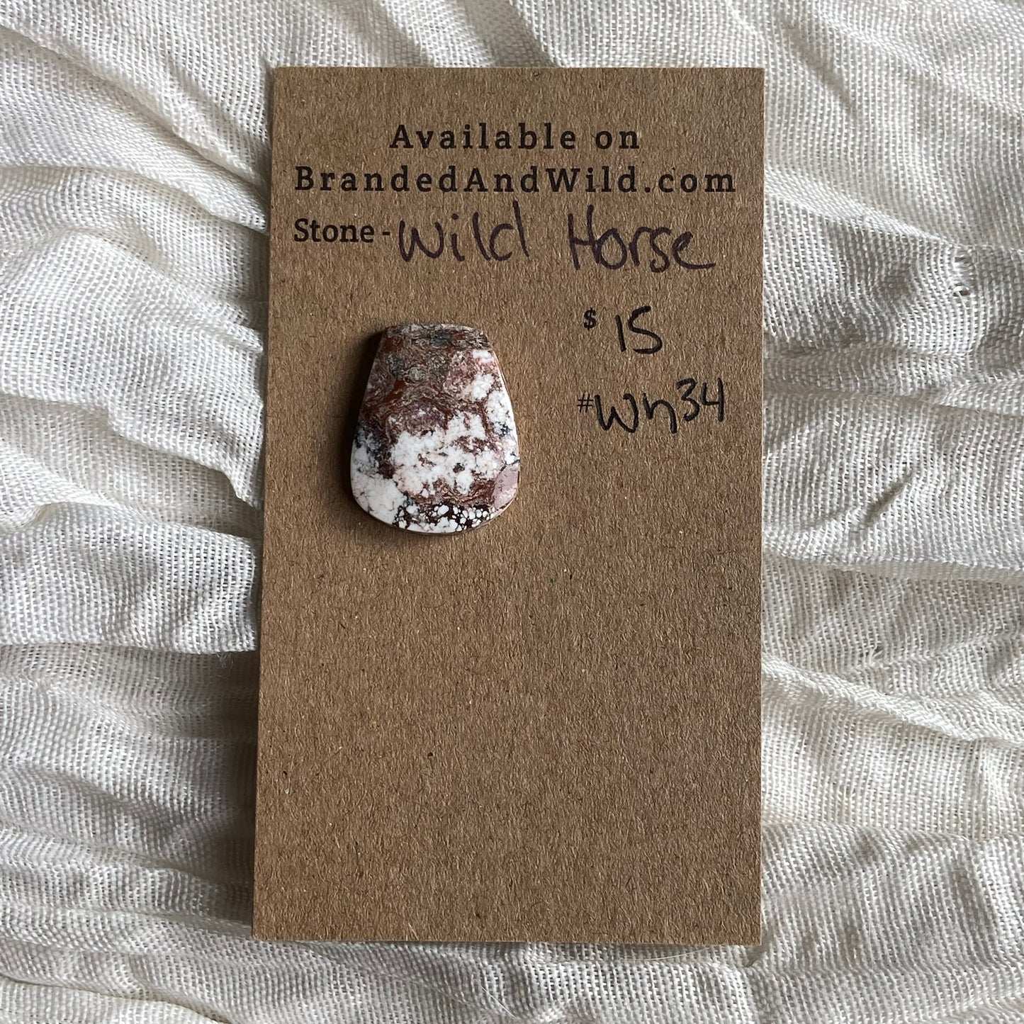Wild Horse Cabochon - WH34 2425B982-1271-4F64-90F6-1CFF079AD03E Brandedandwild.com