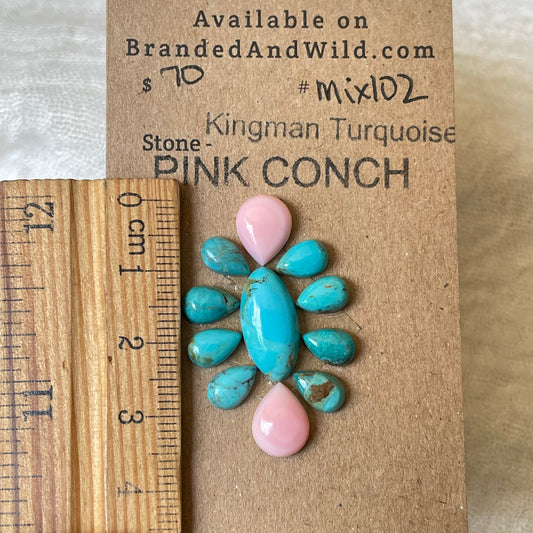 Kingman Turquoise Cabochon - KT102 244FDDF9-4CFE-4489-A87E-86F2295EEF80 Brandedandwild.com