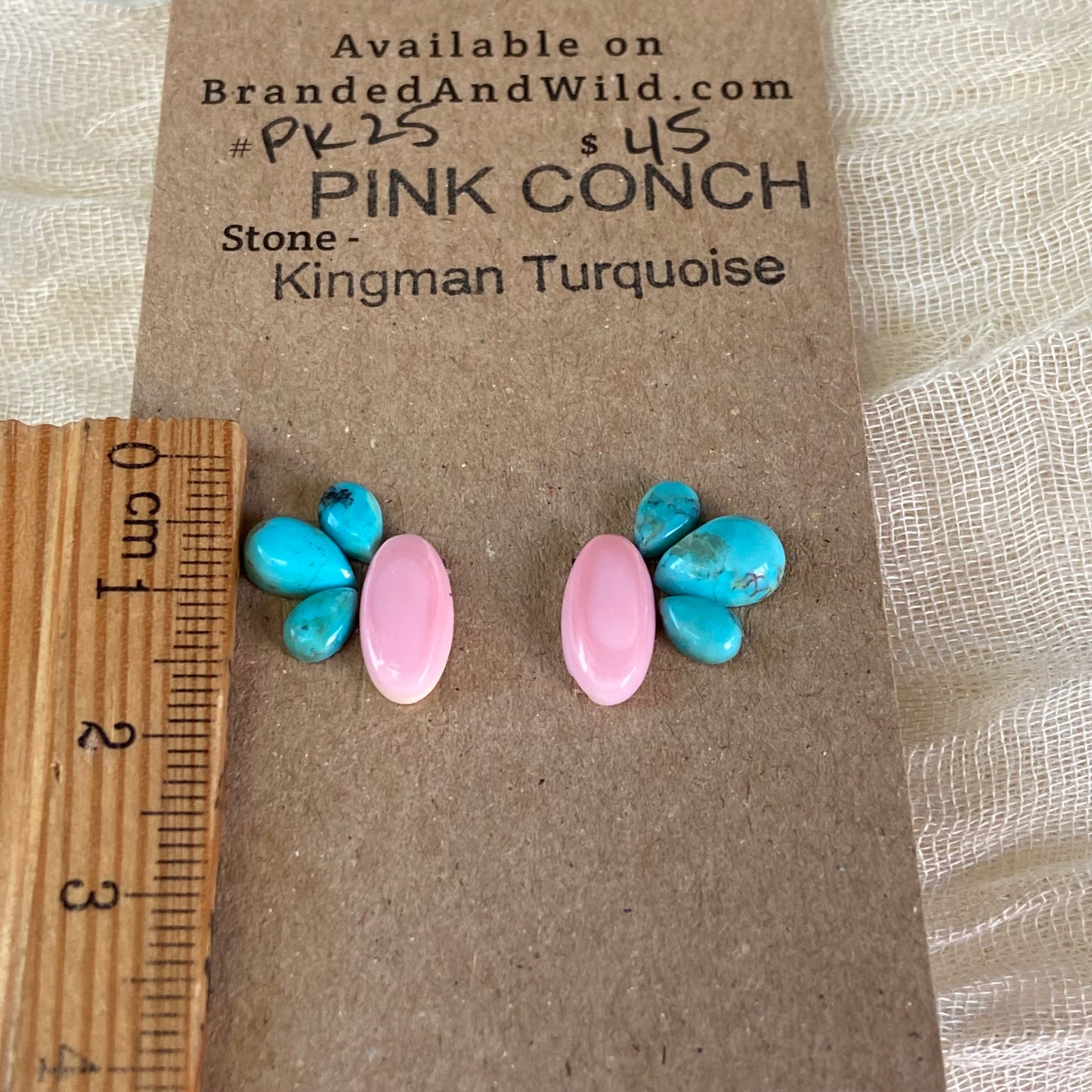 Pink Conch / Kingman Cabochon - PK25 24561790-CC0E-42C1-BF26-34892D685721 Brandedandwild.com