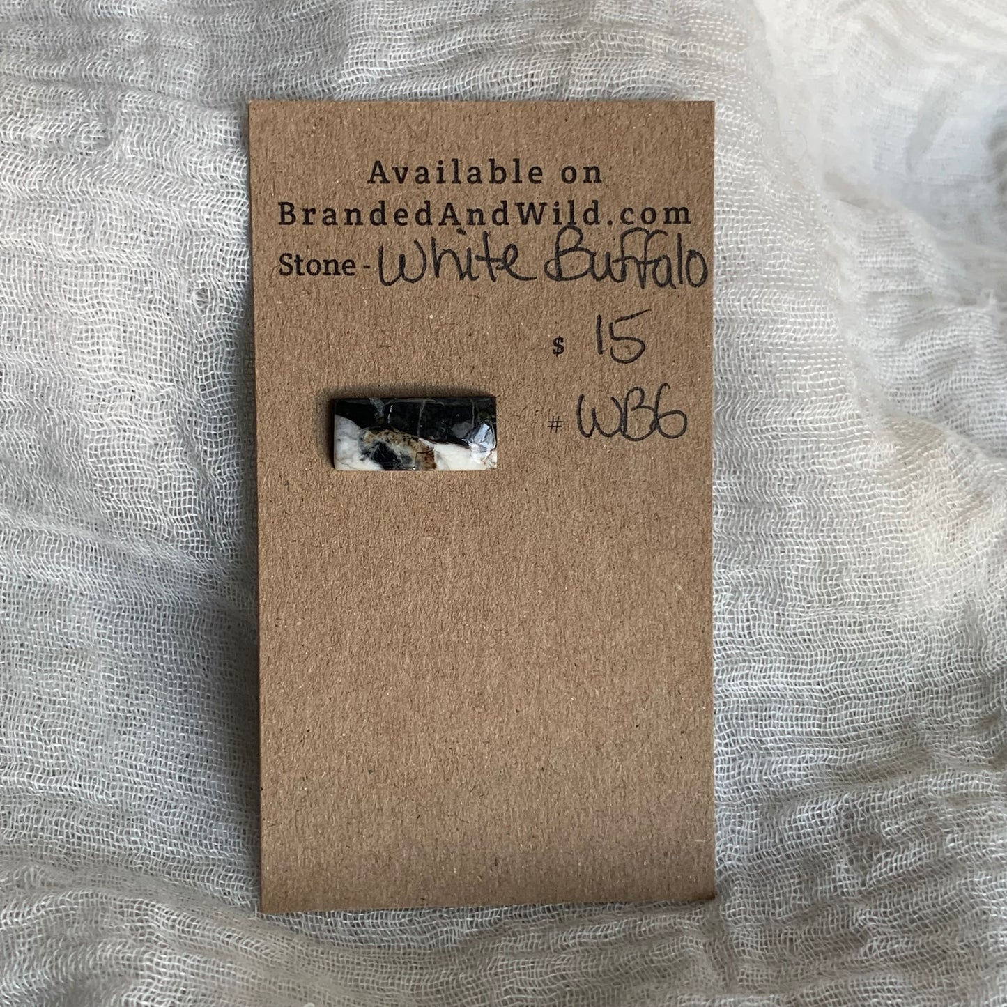 White Buffalo Cabochon - WB6