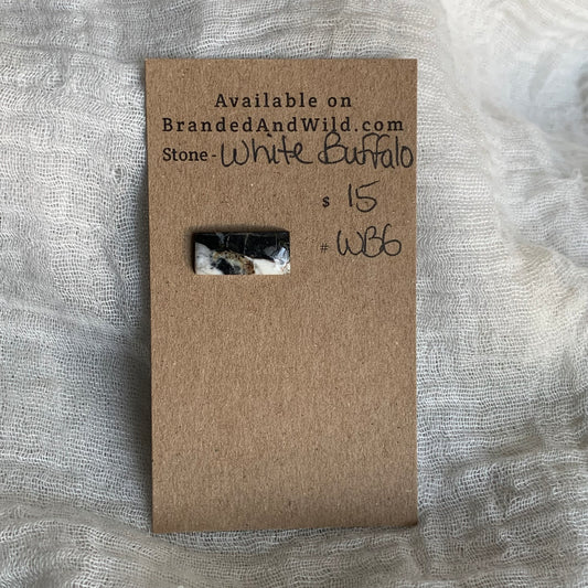 White Buffalo Cabochon - WB6