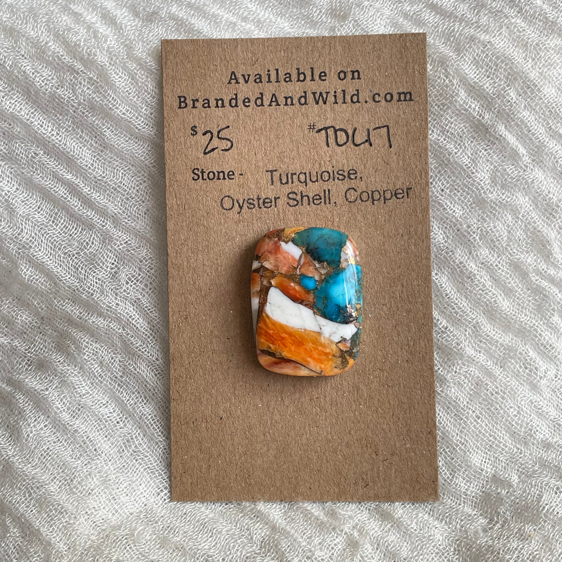 Turquoise, Oystershell, Copper Cabochon - TOC17 24816402-B52A-4015-A9E3-C4FE446B3CF5 Brandedandwild.com