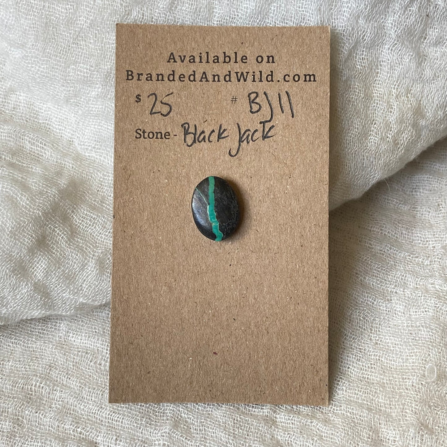 Black Jack Cabochon - BJ11 24820432-9C79-4BE4-8709-42D1F8AC0C90 Brandedandwild.com