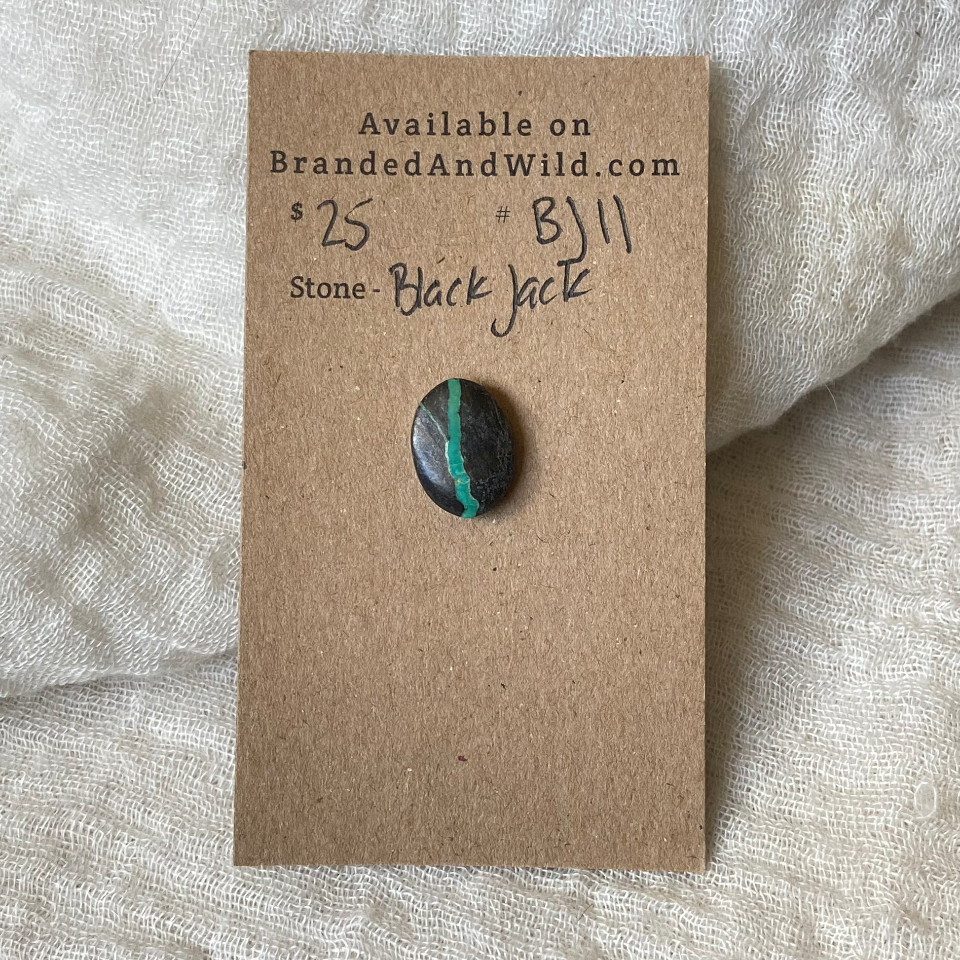 Black Jack Cabochon - BJ11 24820432-9C79-4BE4-8709-42D1F8AC0C90 Brandedandwild.com