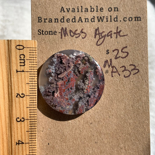 Moss Agate Cabochon- MA33