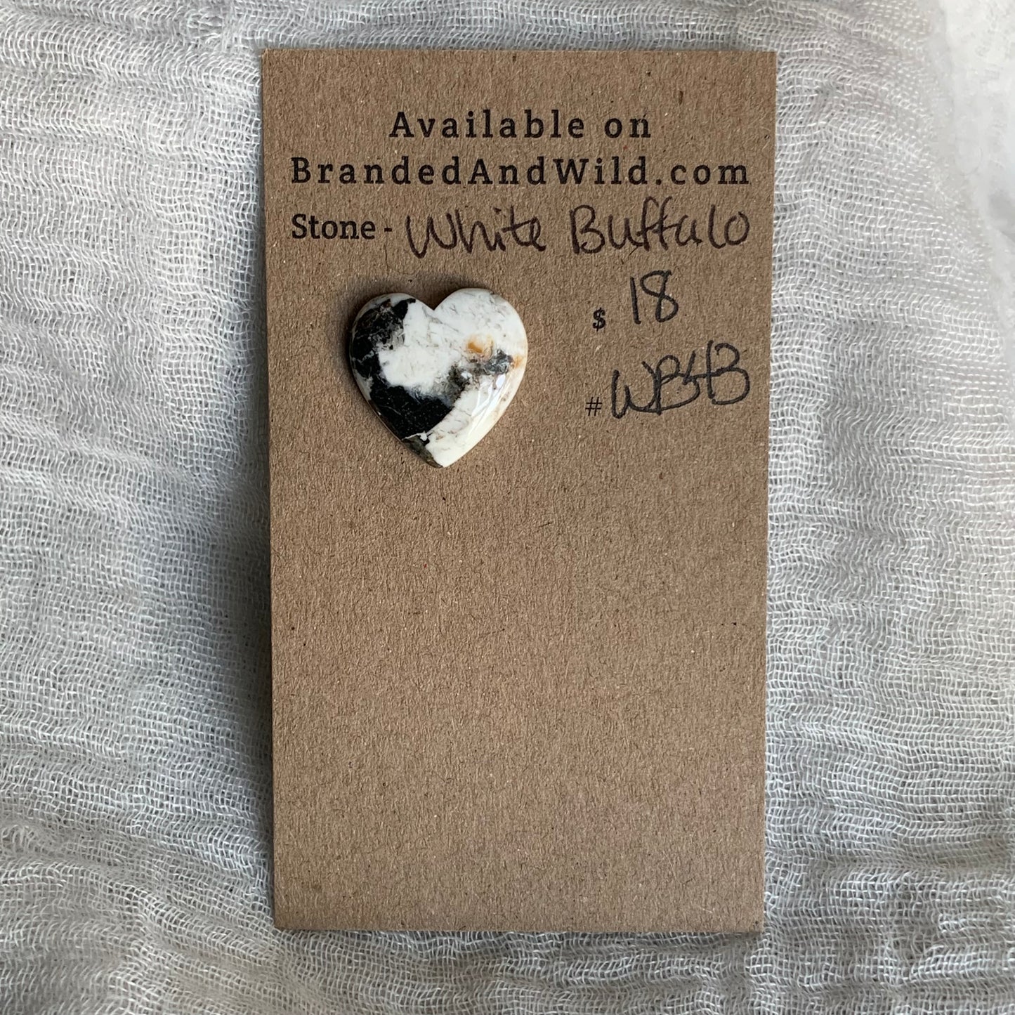 White Buffalo Cabochon - WB43