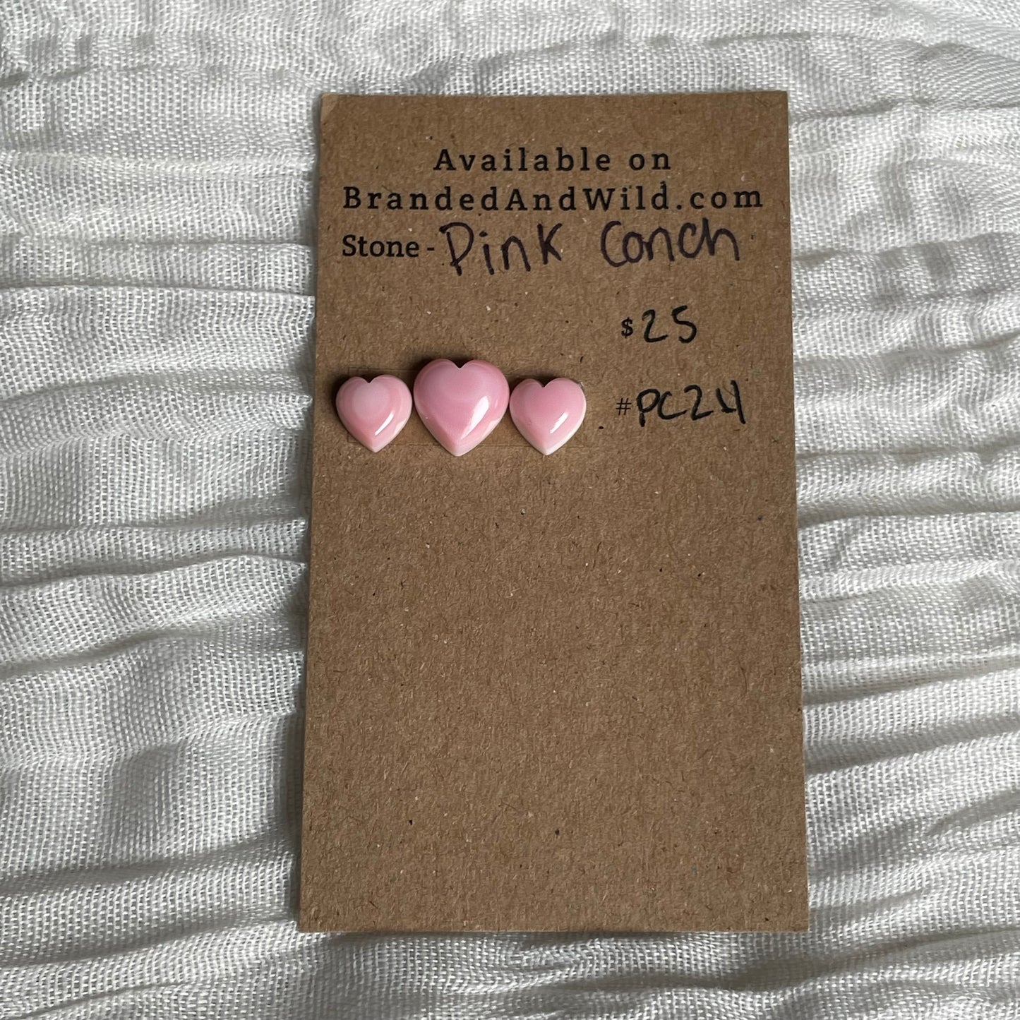Pink Conch Cabochon - PC24 24C7DEBD-9503-4576-9D91-8F57D6F5765C Brandedandwild.com