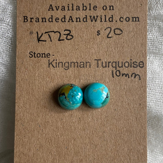 Kingman Turquoise Cabochon - KT28 24D3D016-A764-4BC2-A82A-C05CDF0A6B5A Brandedandwild.com