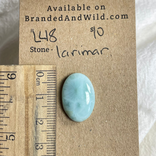 Larimar Cabochon - L48 24DD8919-72FE-4A55-A123-6E0173DC07F4 Brandedandwild.com