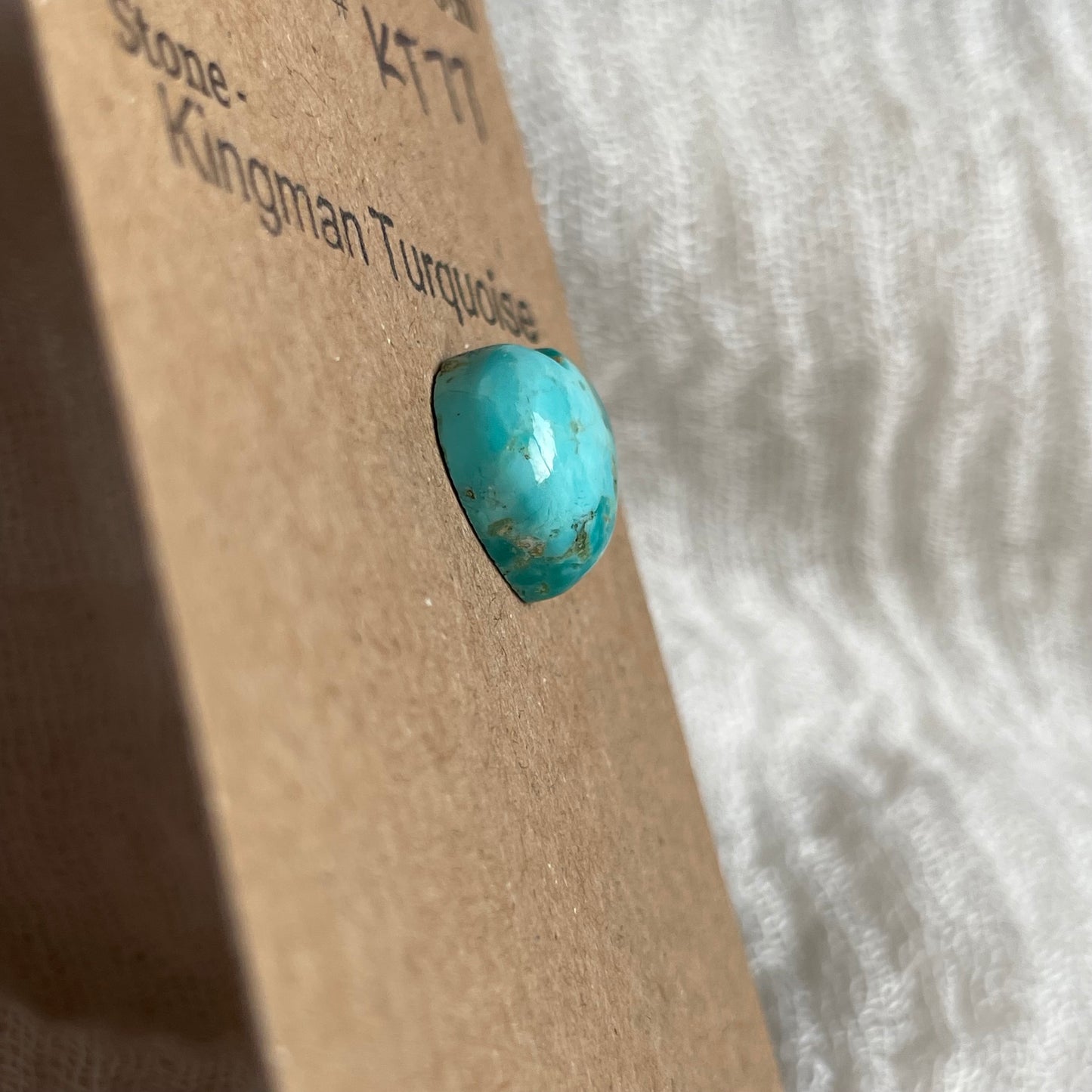 Kingman Turquoise Cabochon - KT77 24E8D334-DE54-42DA-9C3A-844A0F9D55A3 Brandedandwild.com