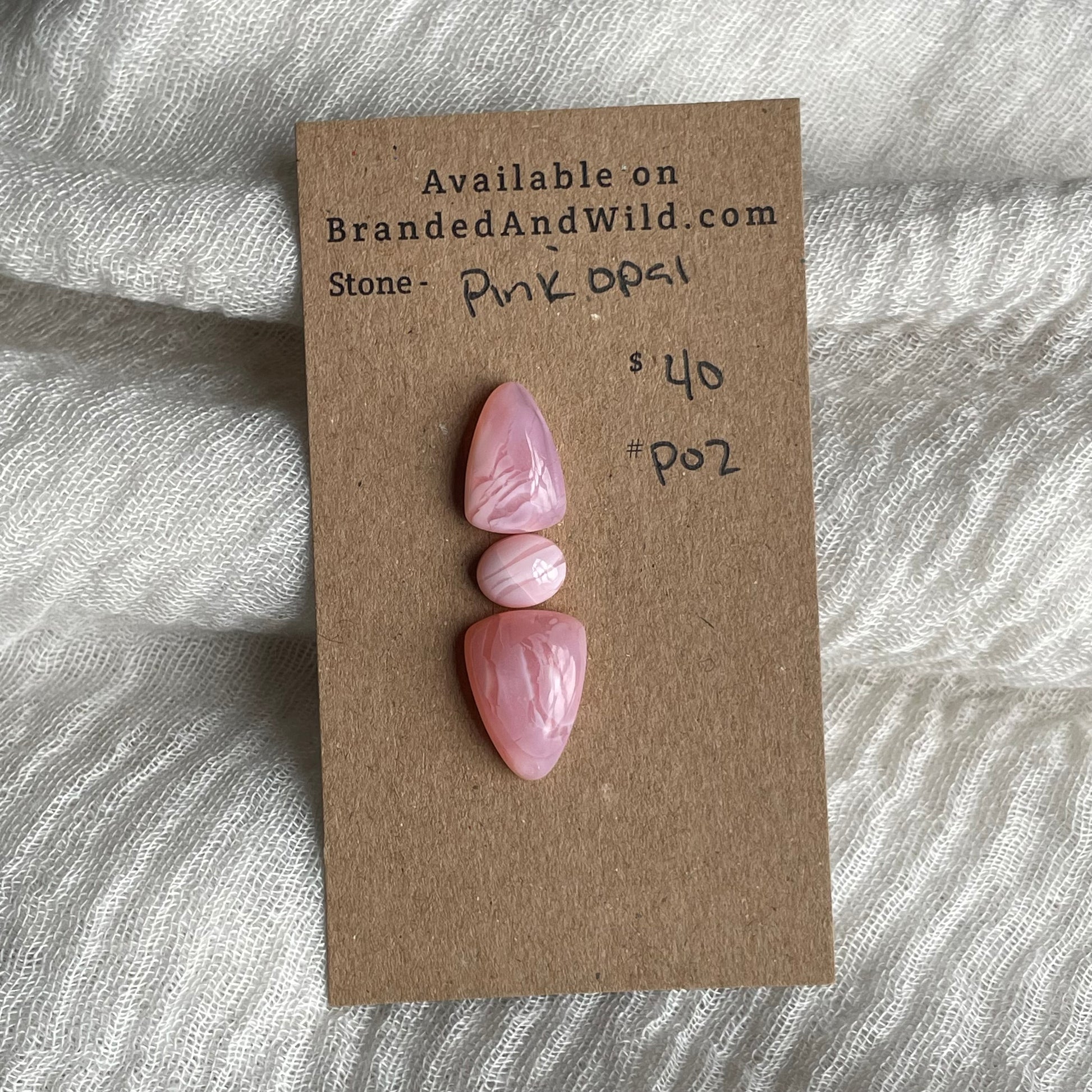 Pink Opal Cabochon - P02 24EEA9A2-B753-4752-BBF2-05403A0E266E Brandedandwild.com