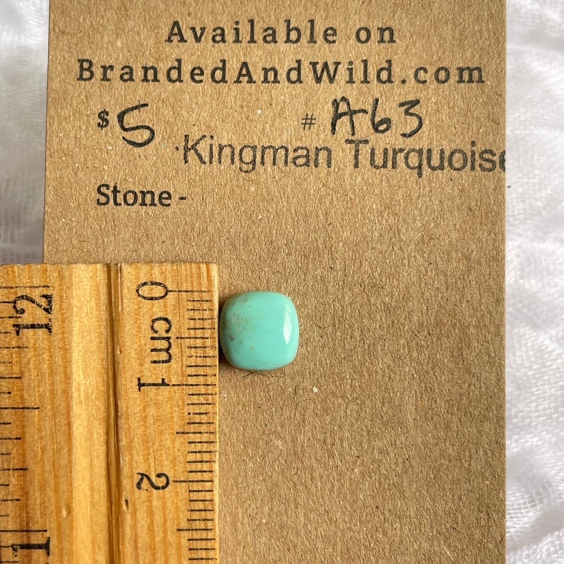 Kingman Turquoise Cabochon - KT63 250149C9-348C-4702-B70D-3C4F2A0BDB23 Brandedandwild.com