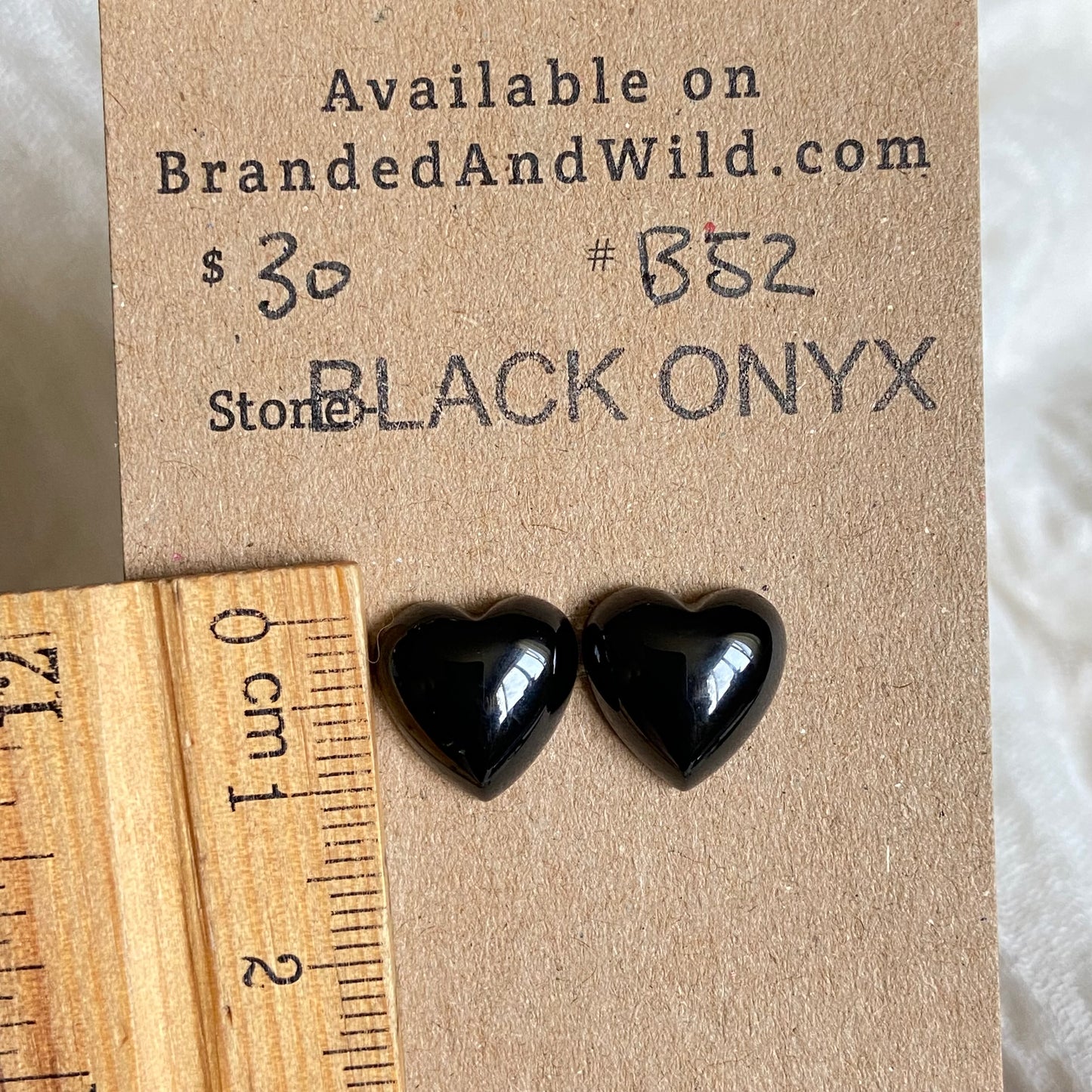 Black Onyx Cabochon - B52 250F0402-EC42-4A80-8C58-C8457A142A43 Brandedandwild.com