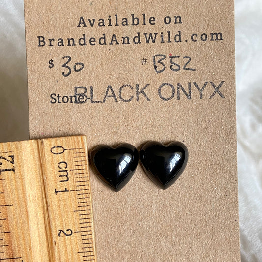 Black Onyx Cabochon - B52 250F0402-EC42-4A80-8C58-C8457A142A43 Brandedandwild.com