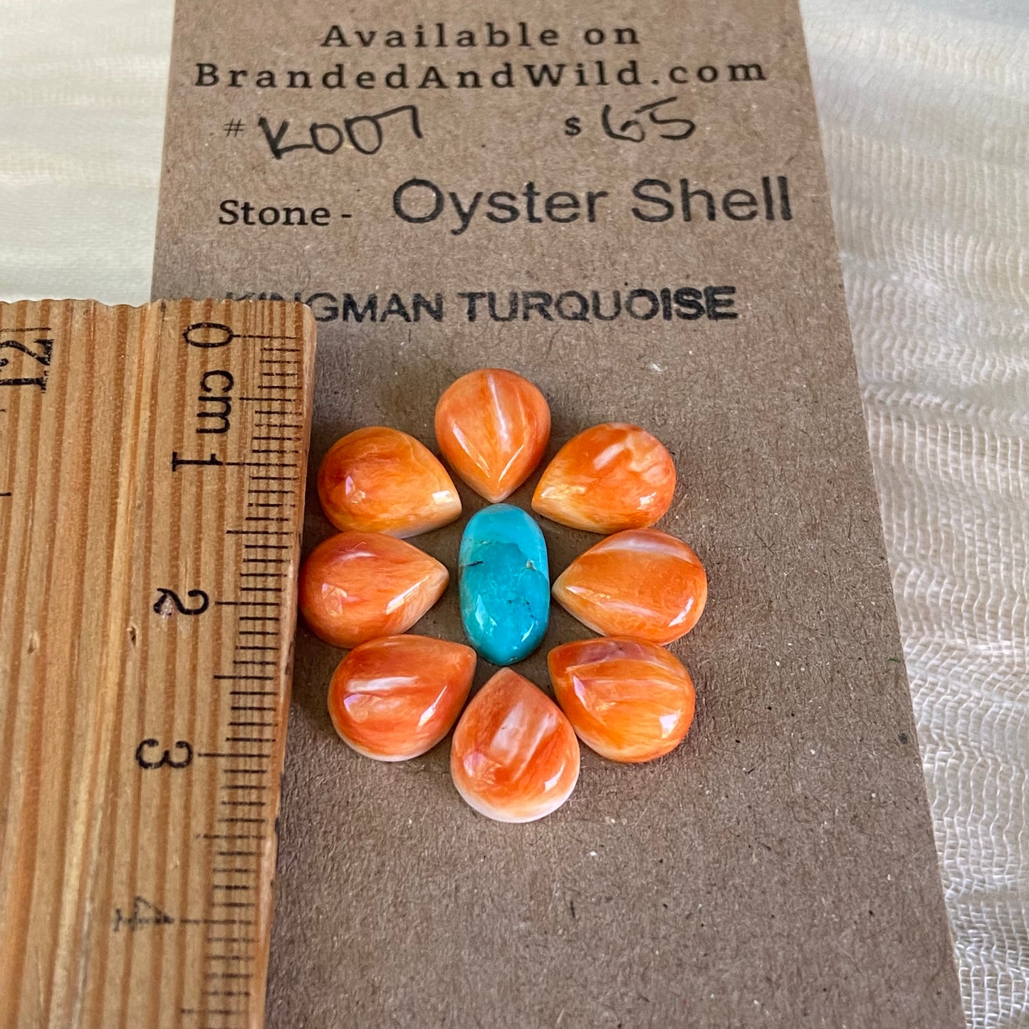 Oystershell / Kingman Turquoise Cabochon - K007 (Copy) 251ED5ED-DCE9-4679-90CB-0DECCB8E66D1 Brandedandwild.com