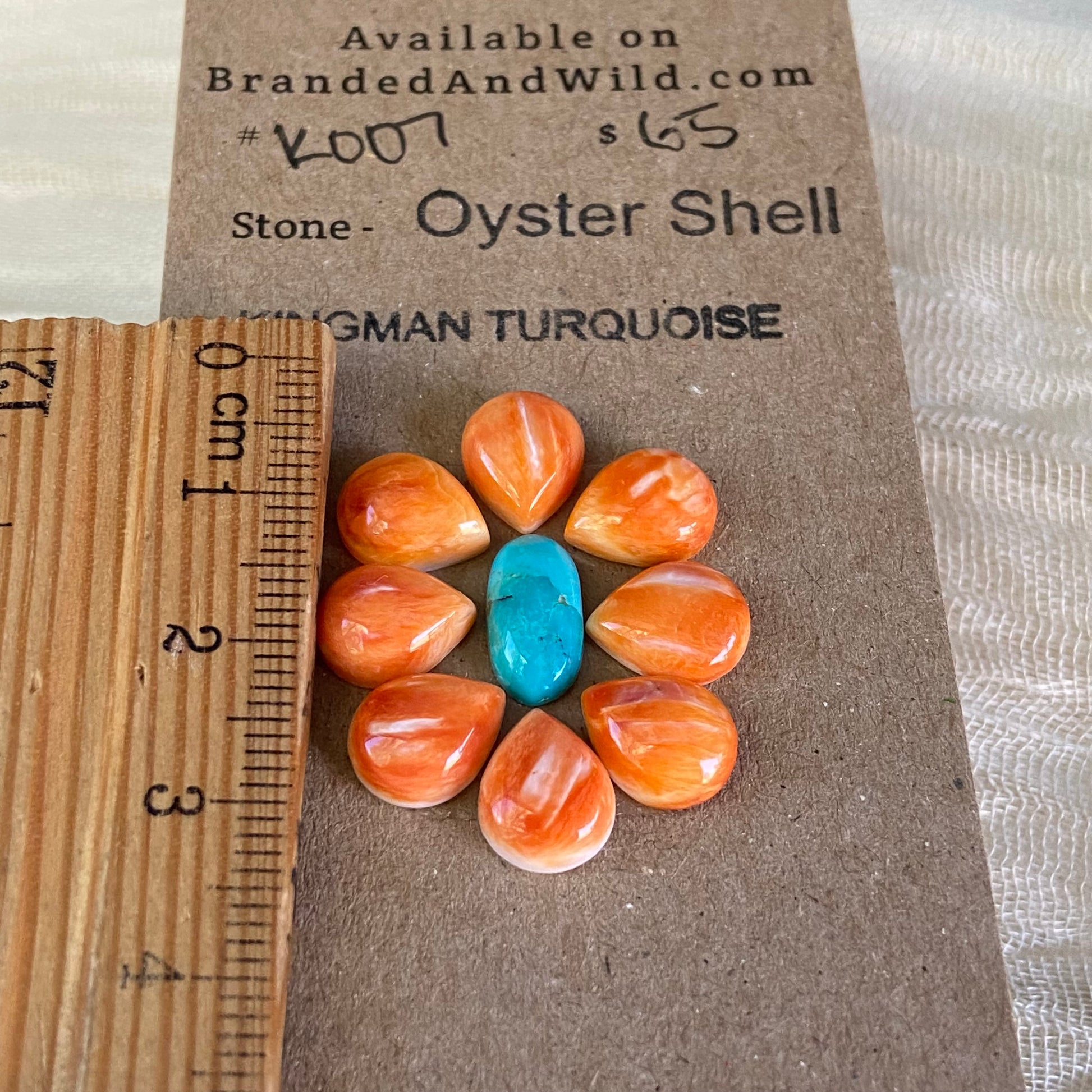 Oystershell / Kingman Turquoise Cabochon - K007 (Copy) 251ED5ED-DCE9-4679-90CB-0DECCB8E66D1 Brandedandwild.com