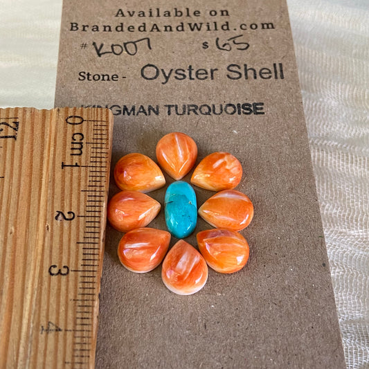 Oystershell / Kingman Turquoise Cabochon - K007 (Copy) 251ED5ED-DCE9-4679-90CB-0DECCB8E66D1 Brandedandwild.com