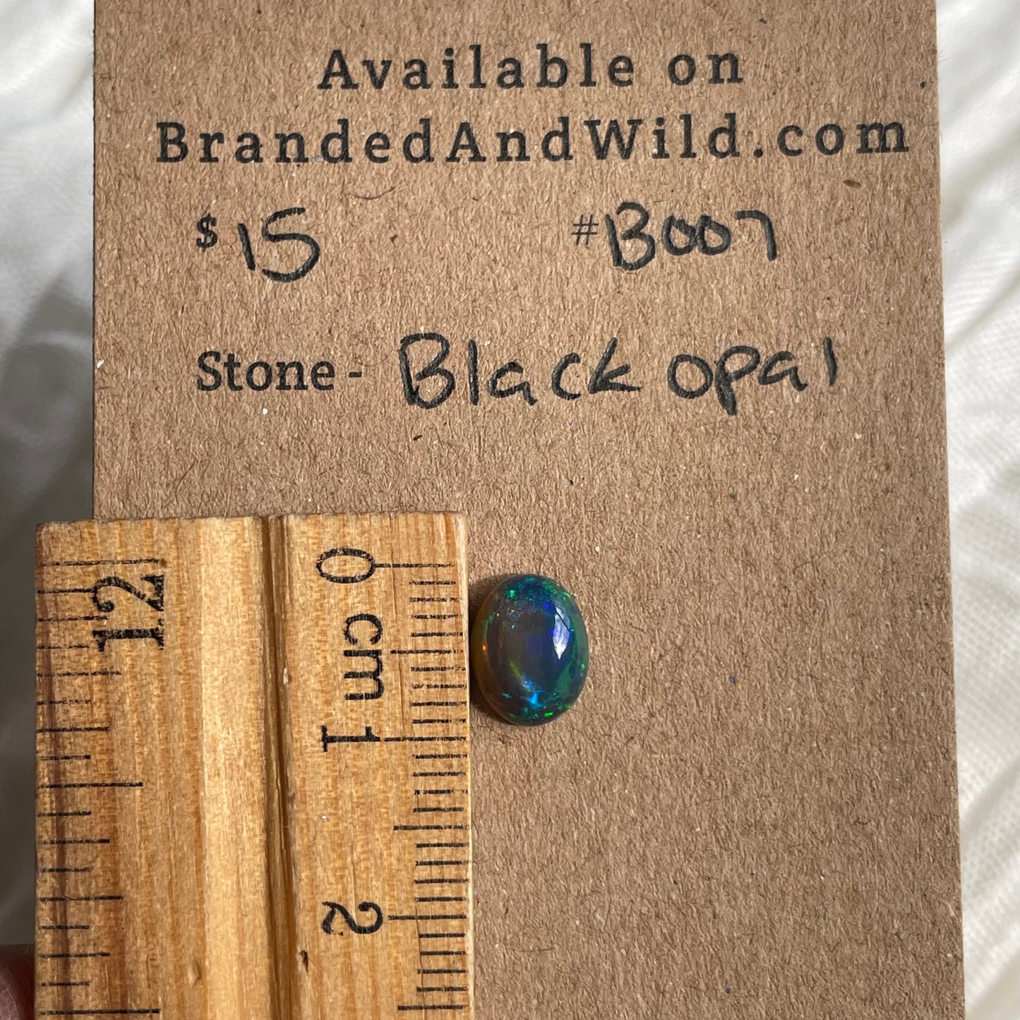 Black Opal - Cabochon - B007 253F6AB6-F403-4FDF-8A02-7D4985C90B30 Brandedandwild.com