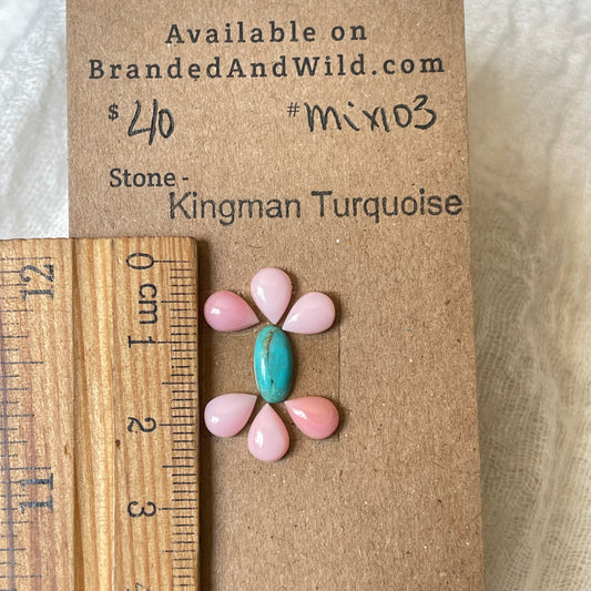 Kingman Turquoise Cabochon - KT103 254F9ED3-62D3-45B3-909C-315C79097B4D Brandedandwild.com