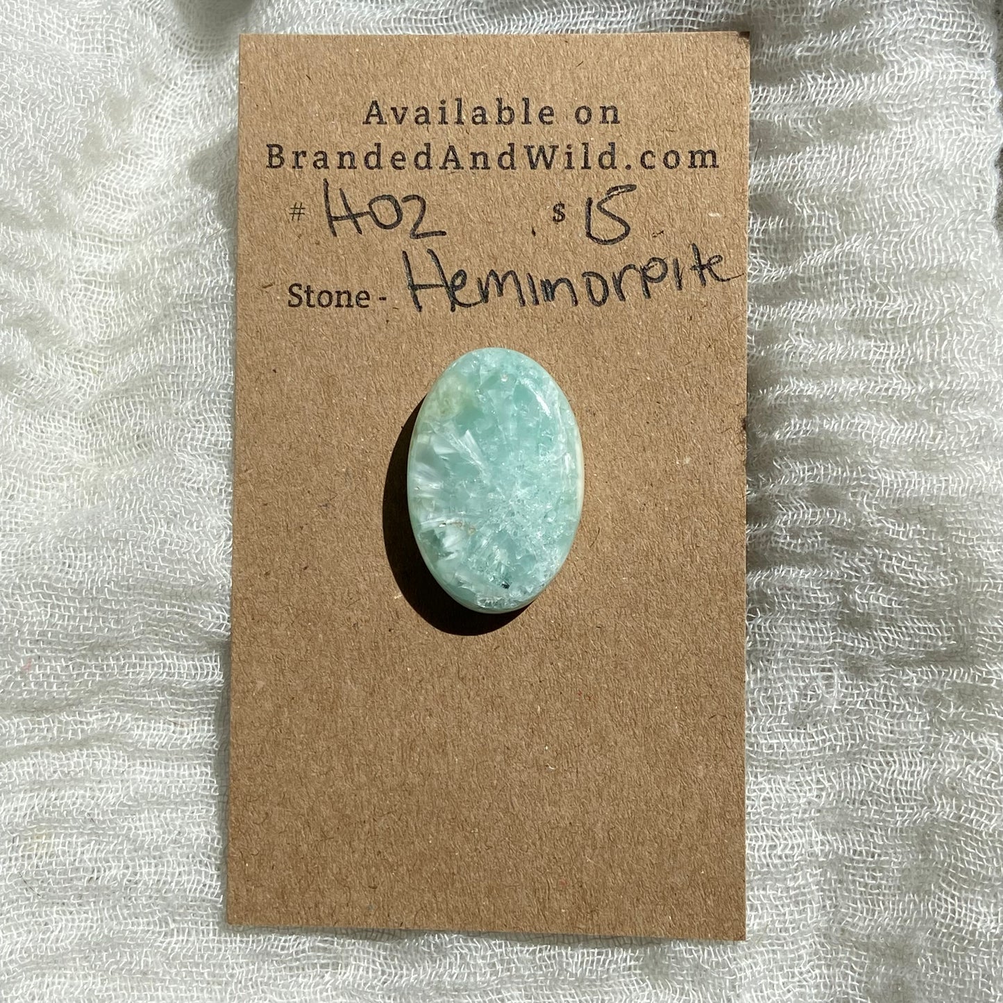 Hemimorite Cabochon - H02
