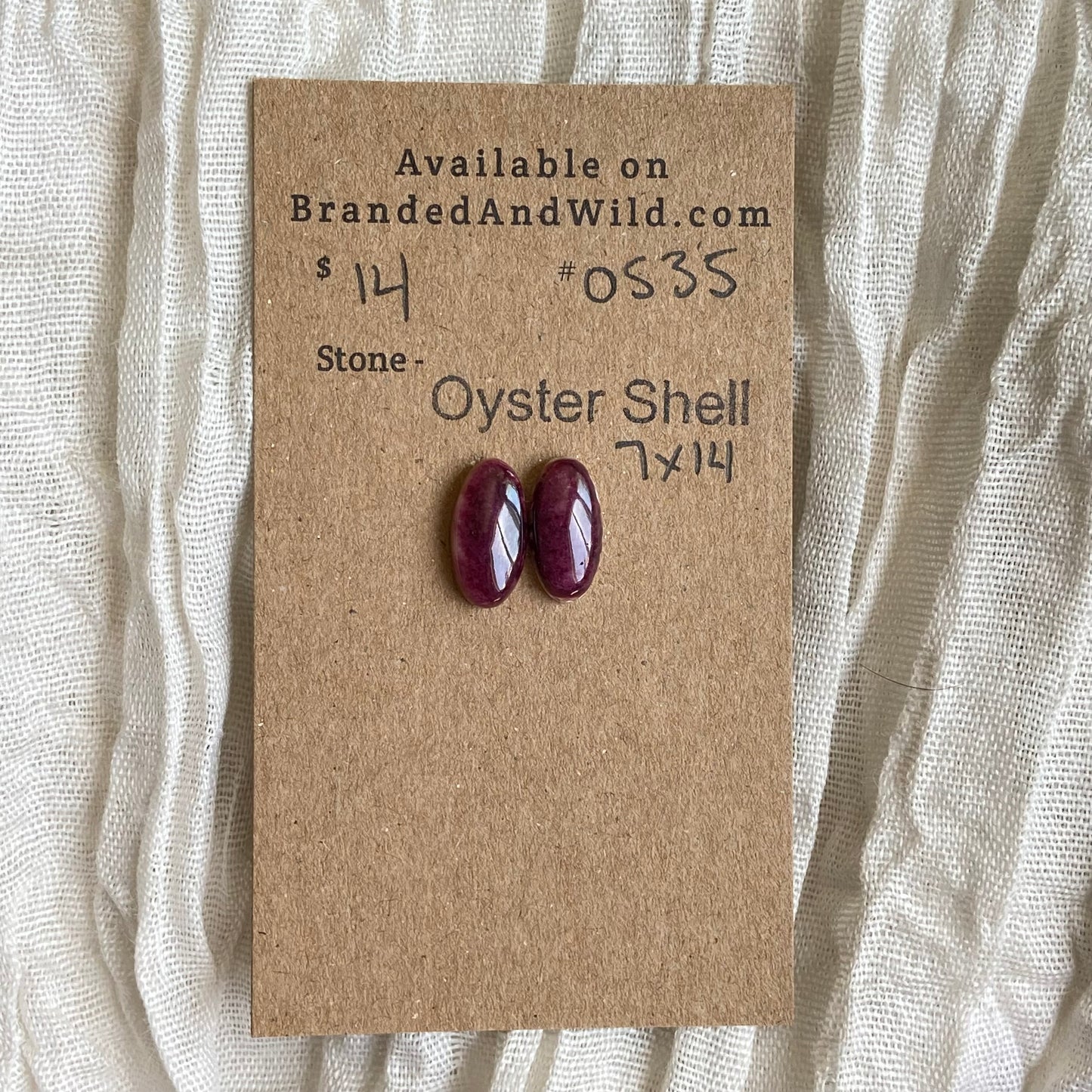 Oyster Shell Cabochon - OS35