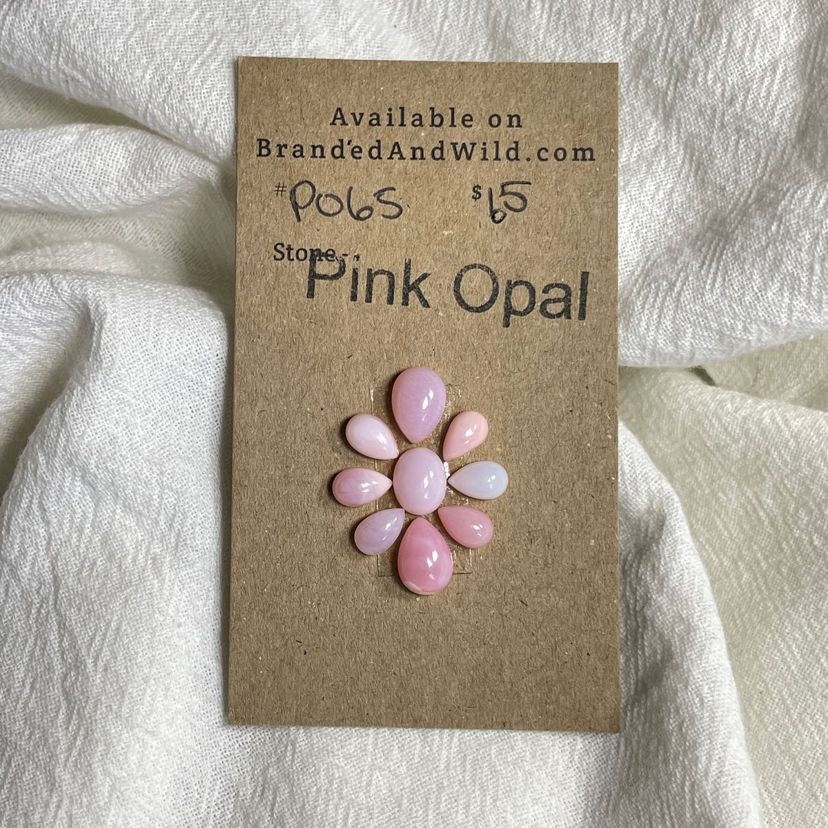 Pink Opal Cabochon - PO65 255D1998-7B4C-4678-B987-FEA69F94EA6B Brandedandwild.com