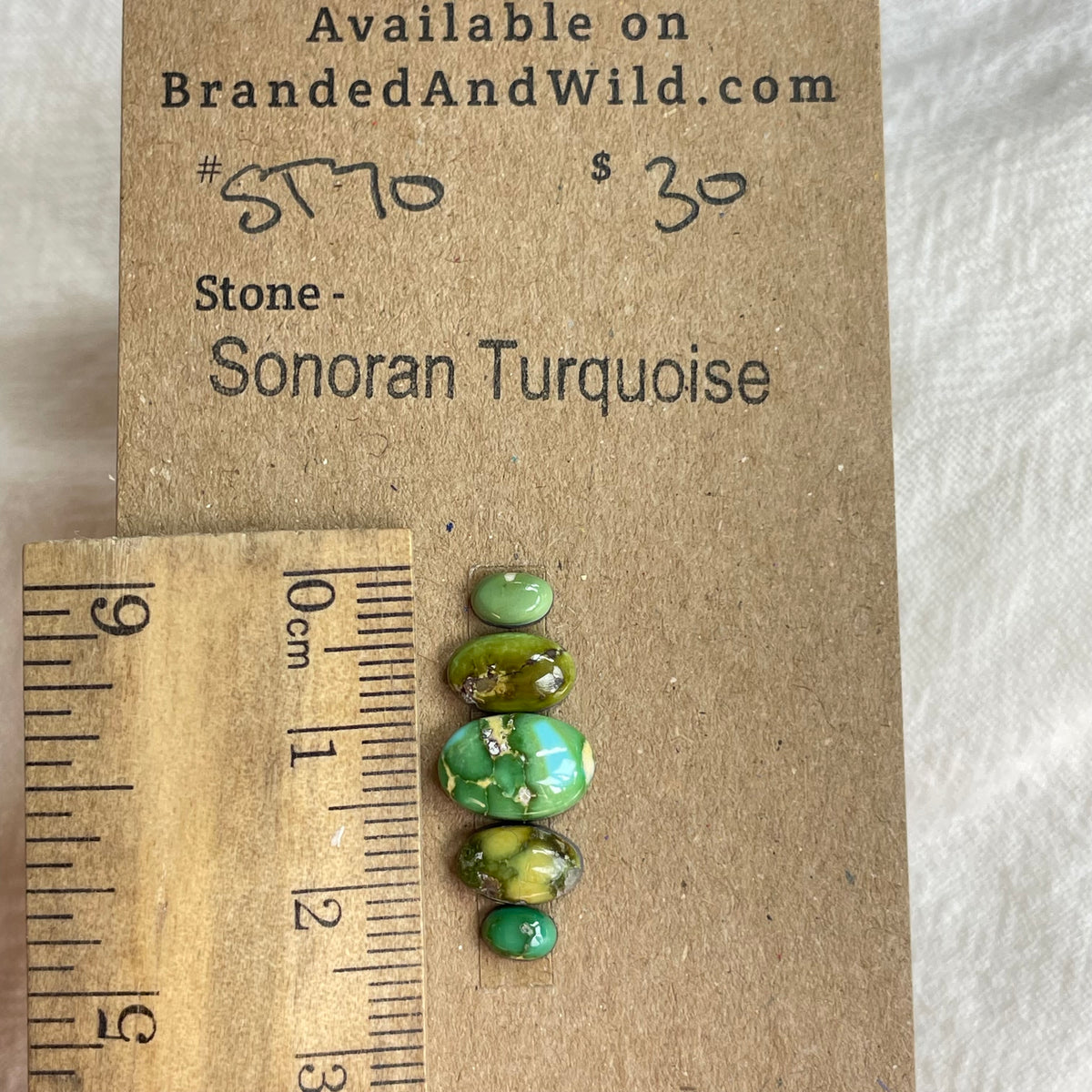 Sonoran Turquoise Cabochon - ST70 257F9004-084F-446D-90B2-FFF862C91683 Brandedandwild.com