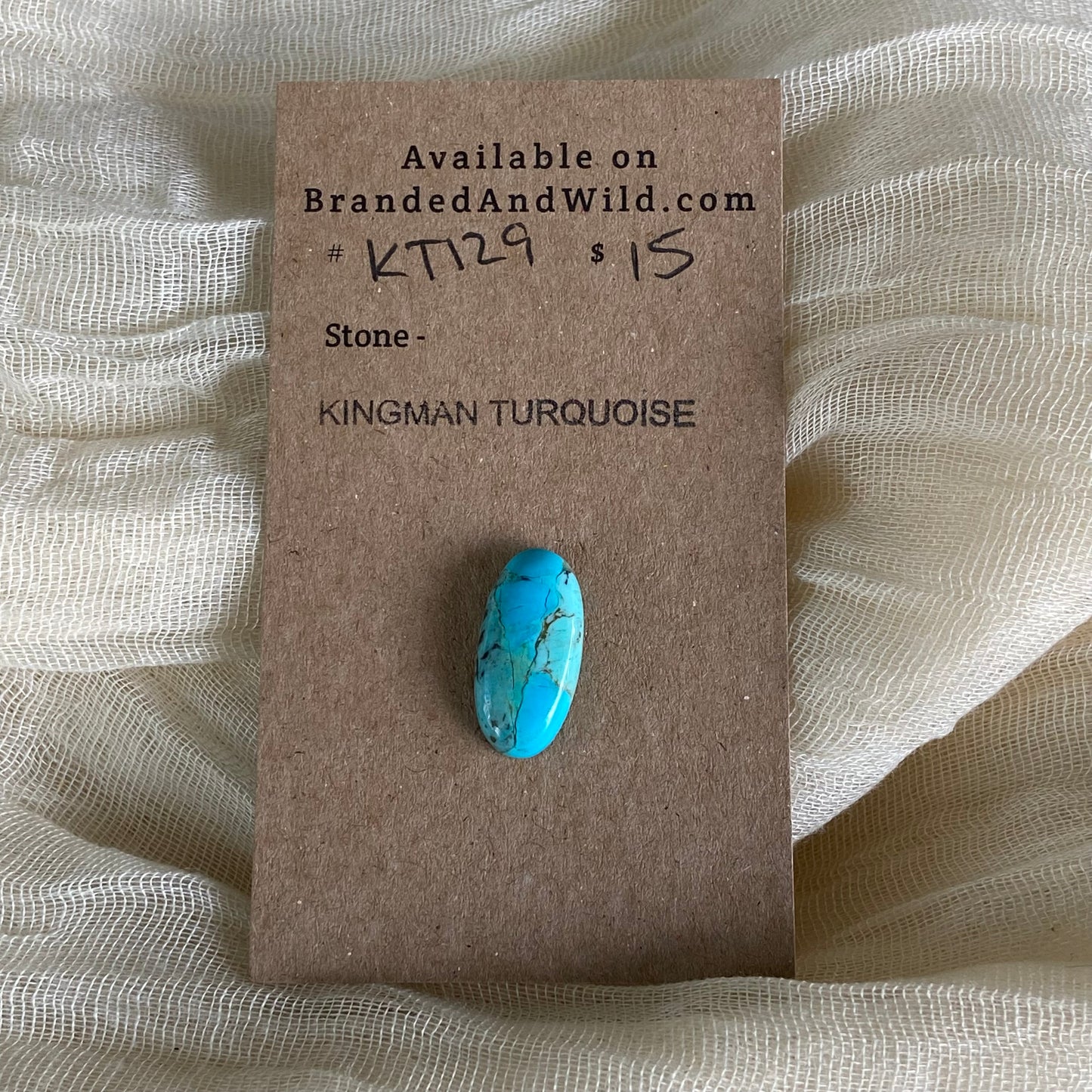 Kingman Turquoise Cabochon - KT129 25801F1C-7C29-4440-91D1-12ED801AFBCC Brandedandwild.com
