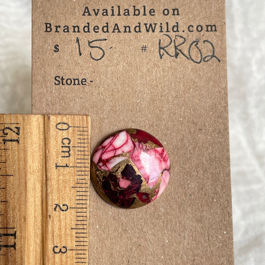 Red Dahlia Cabochon - RD02 2587CC9A-1ED0-4950-91AF-5B1EF99D7C00 Brandedandwild.com